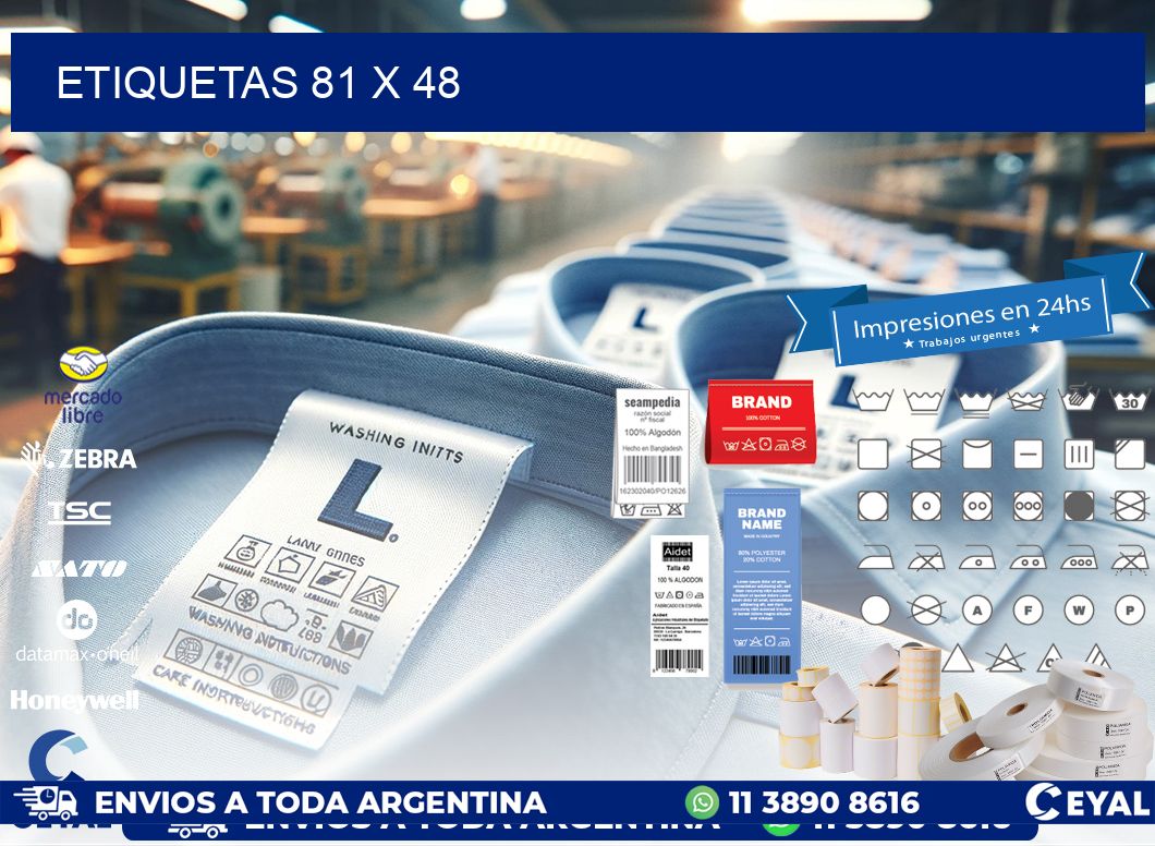 etiquetas 81 x 48