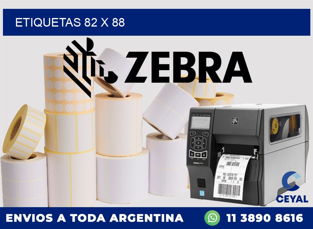 etiquetas 82 x 88