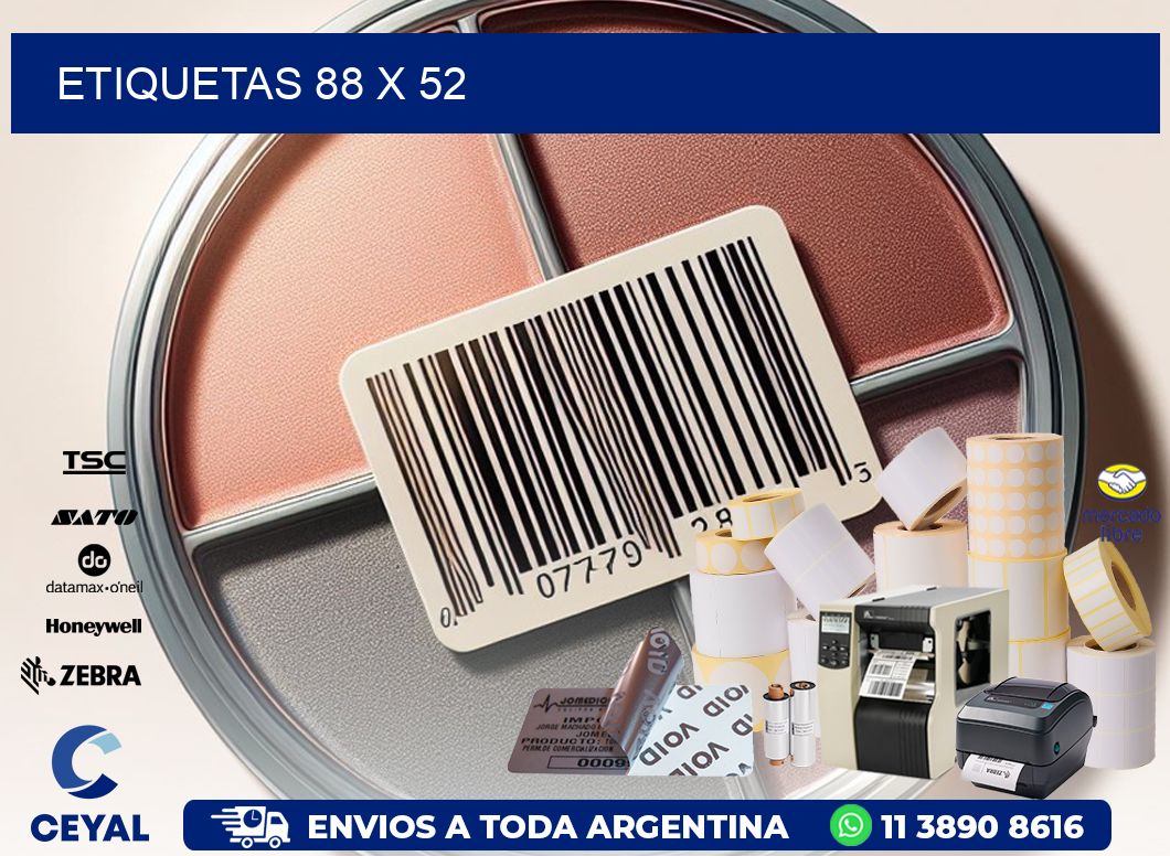 etiquetas 88 x 52