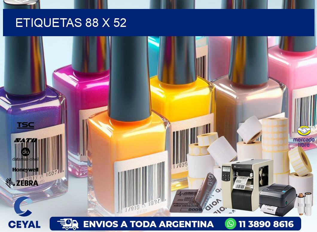 etiquetas 88 x 52
