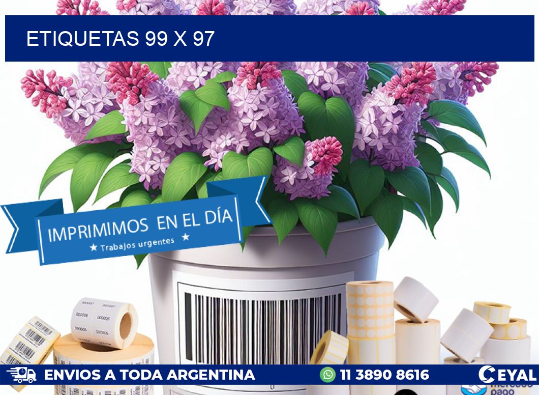 etiquetas 99 x 97