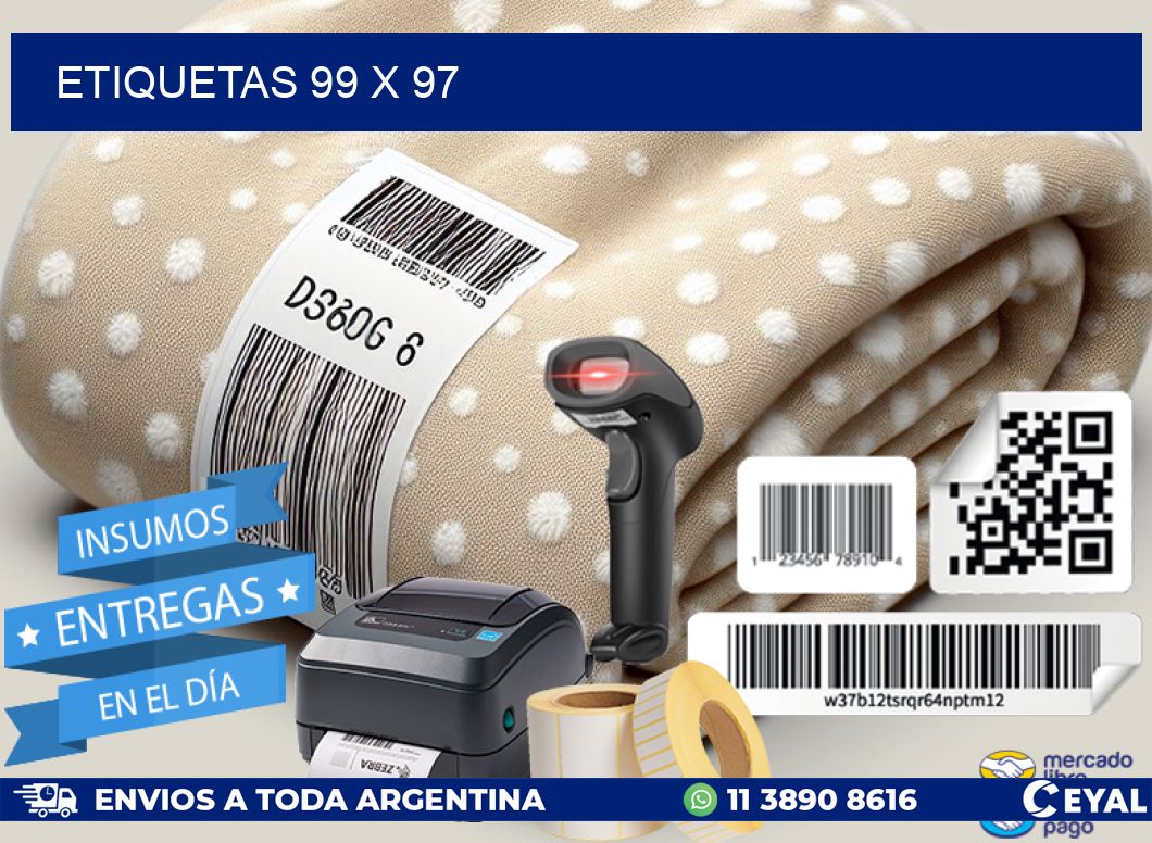 etiquetas 99 x 97