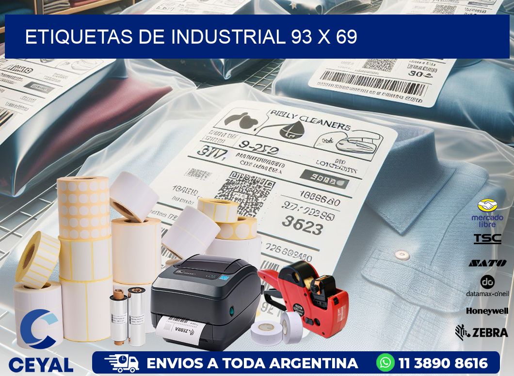 etiquetas de industrial 93 x 69