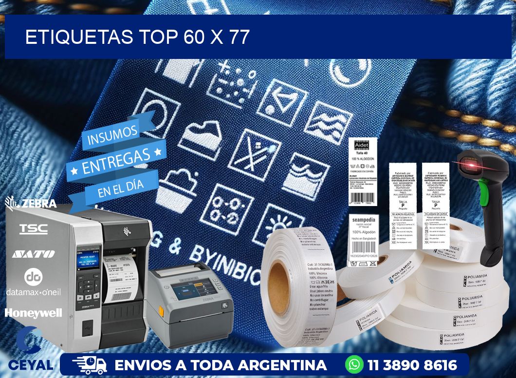 etiquetas top 60 x 77