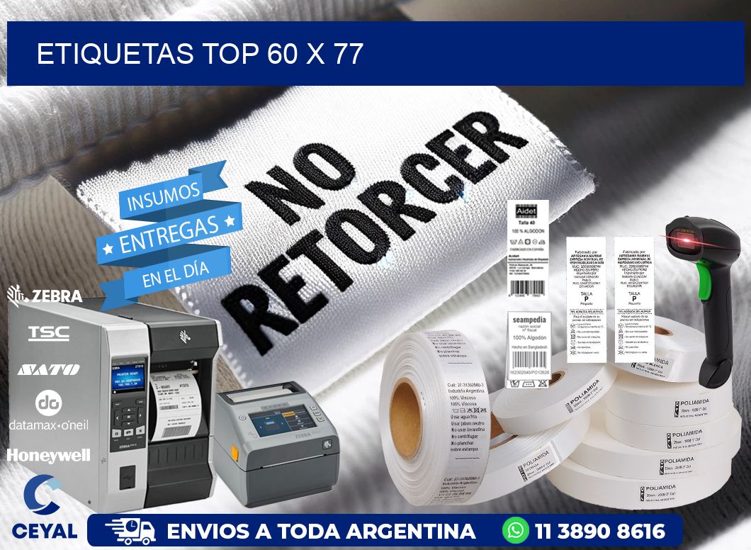 etiquetas top 60 x 77