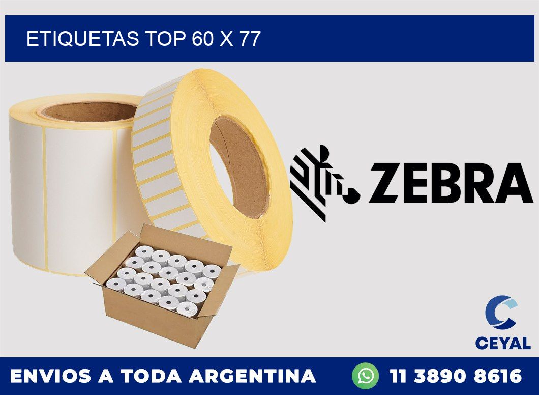 etiquetas top 60 x 77