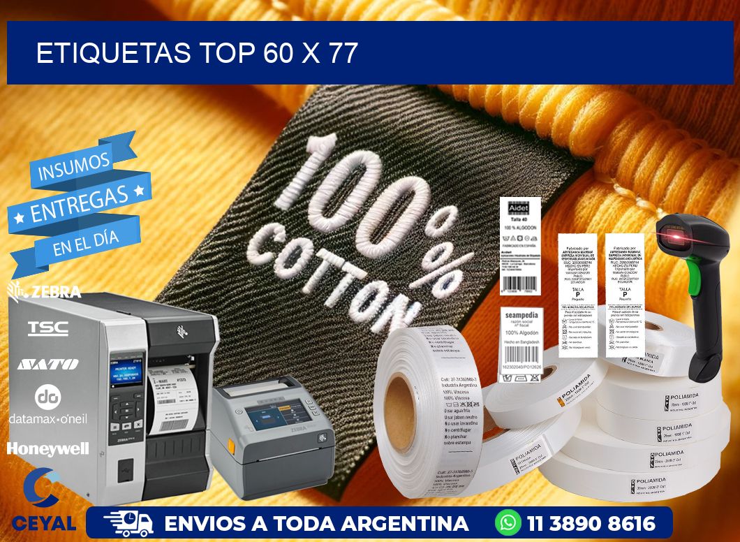 etiquetas top 60 x 77
