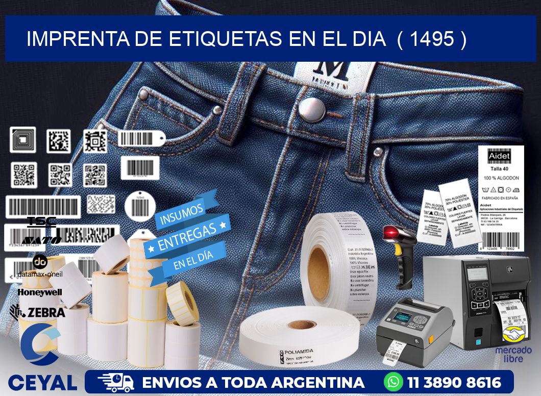 imprenta de etiquetas en el dia  ( 1495 )
