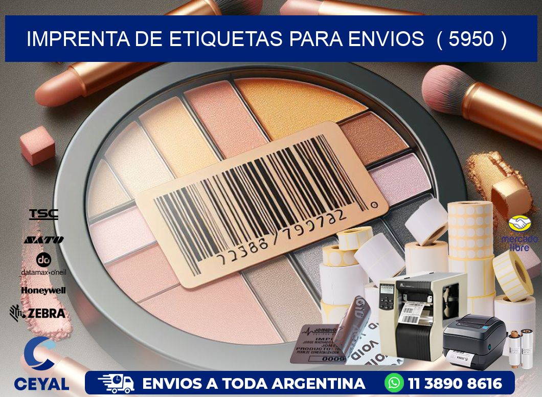 imprenta de etiquetas para envios  ( 5950 )