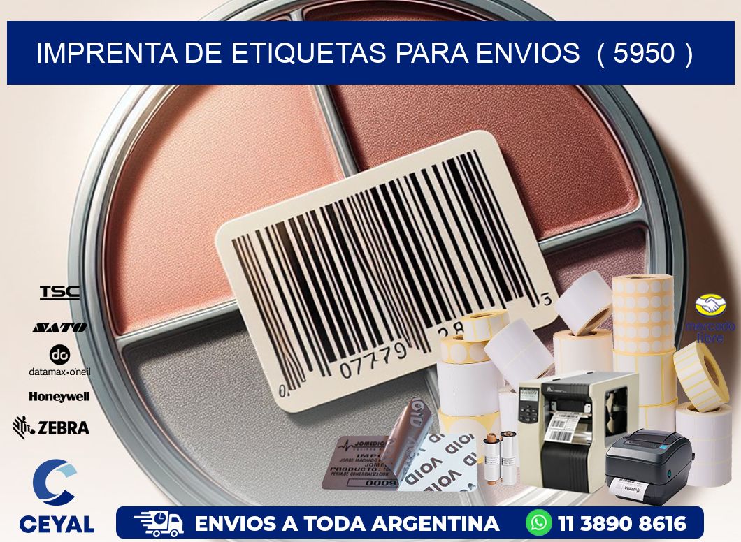 imprenta de etiquetas para envios  ( 5950 )