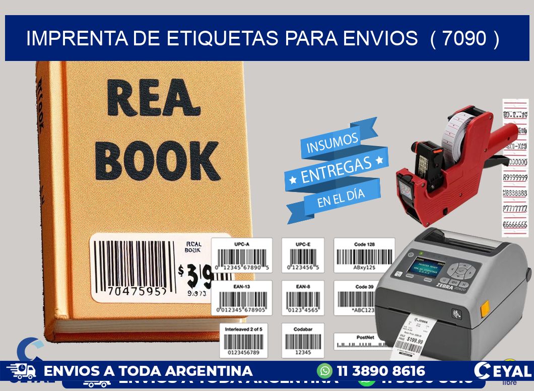 imprenta de etiquetas para envios  ( 7090 )