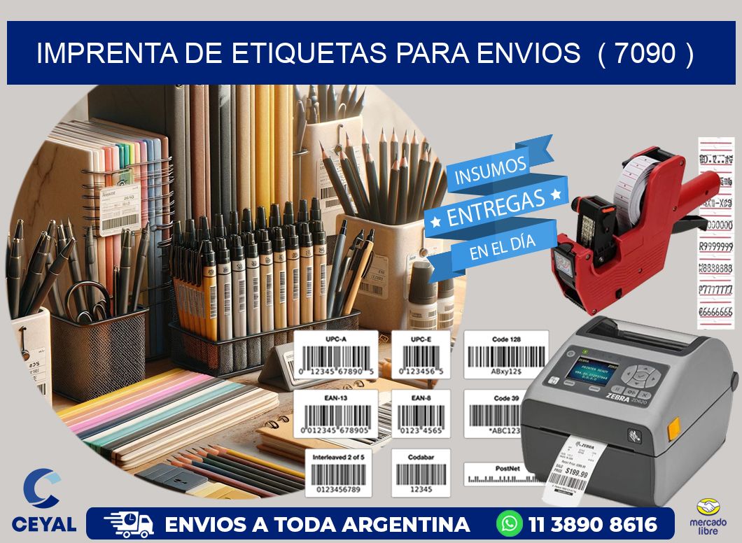 imprenta de etiquetas para envios  ( 7090 )