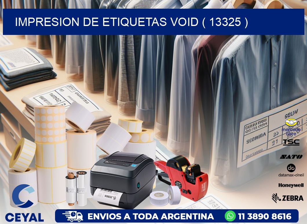 impresion de etiquetas VOID ( 13325 )