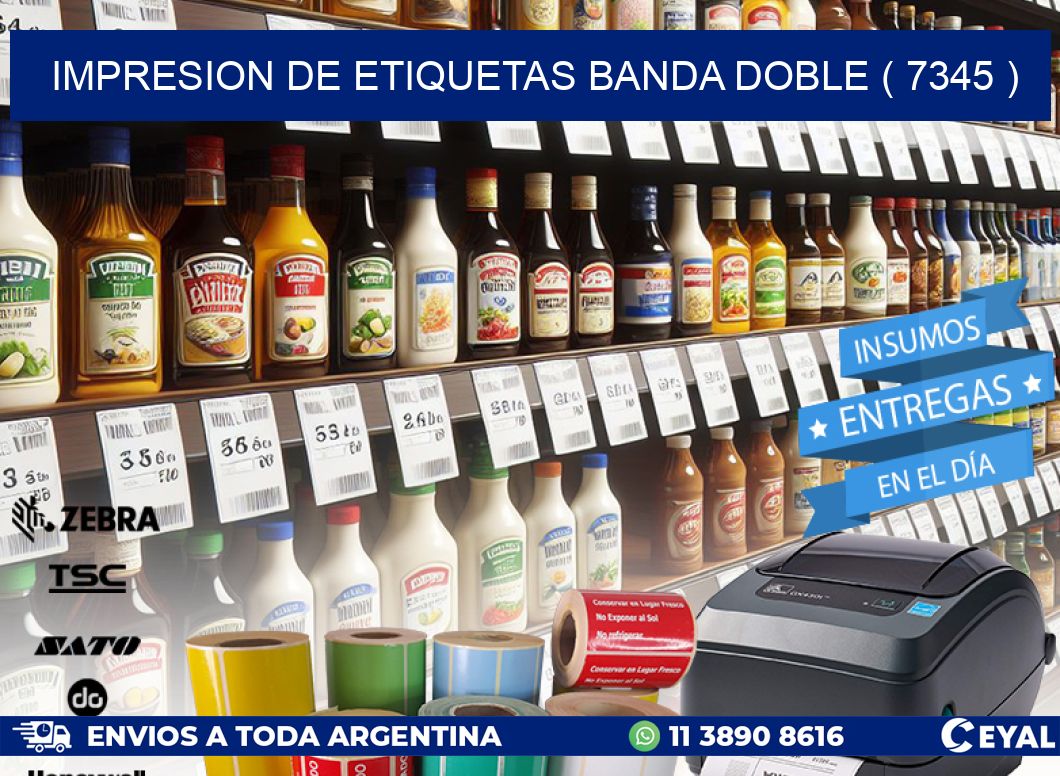 impresion de etiquetas banda doble ( 7345 )