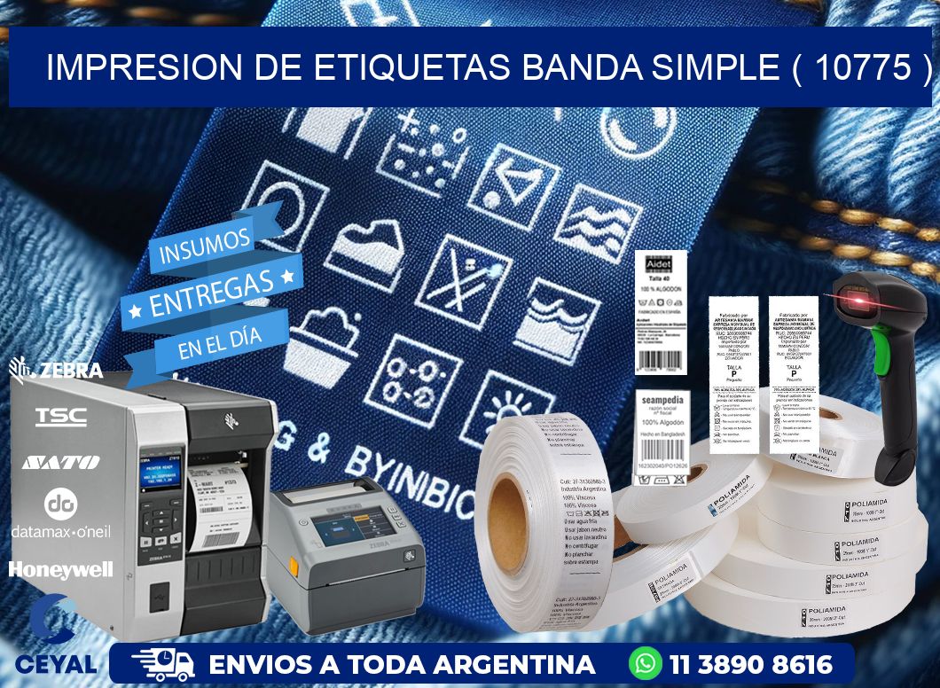 impresion de etiquetas banda simple ( 10775 )
