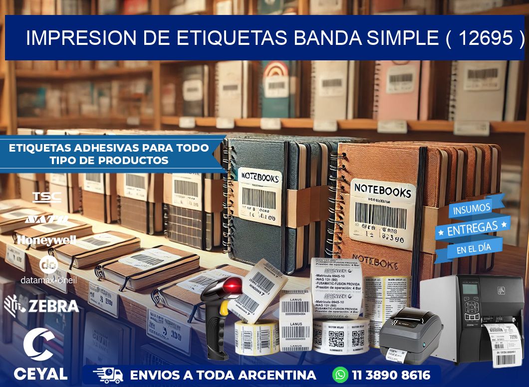 impresion de etiquetas banda simple ( 12695 )