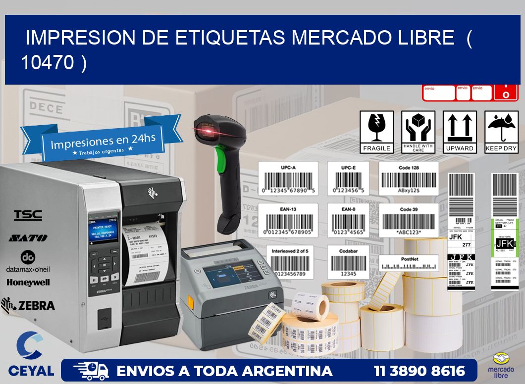 impresion de etiquetas mercado libre  ( 10470 )