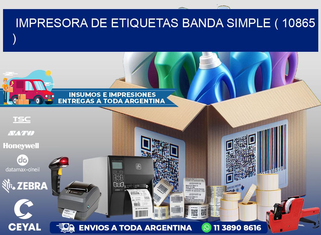 impresora de etiquetas banda simple ( 10865 )