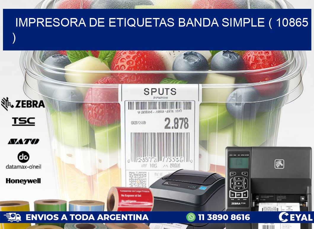 impresora de etiquetas banda simple ( 10865 )
