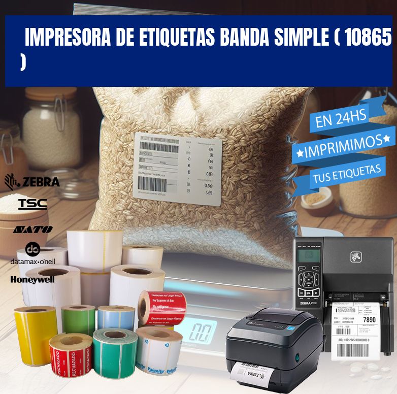 impresora de etiquetas banda simple ( 10865 )