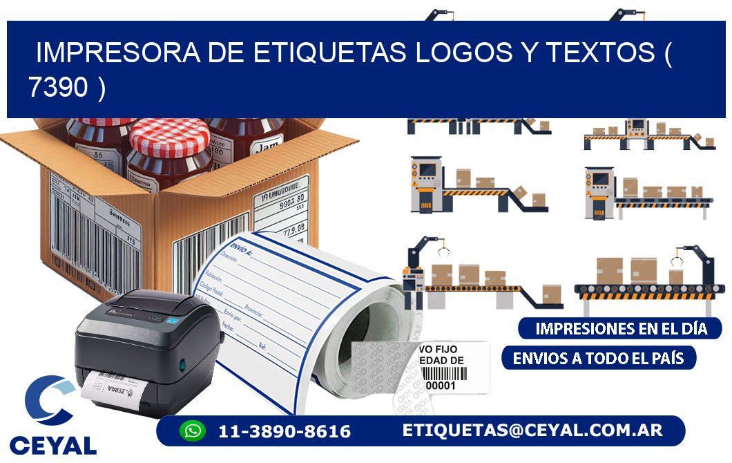 impresora de etiquetas logos y textos ( 7390 )