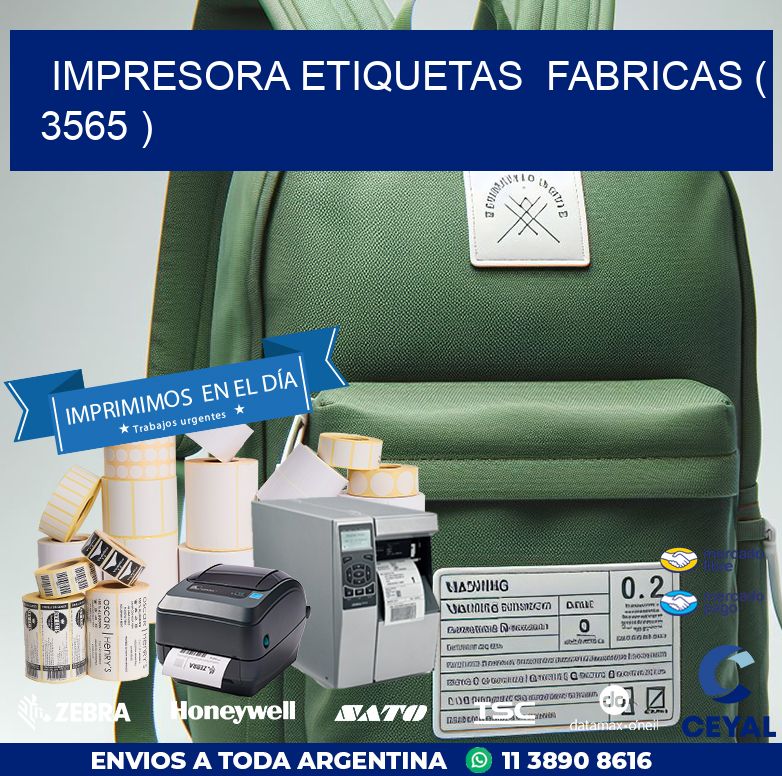 impresora etiquetas  fabricas ( 3565 )
