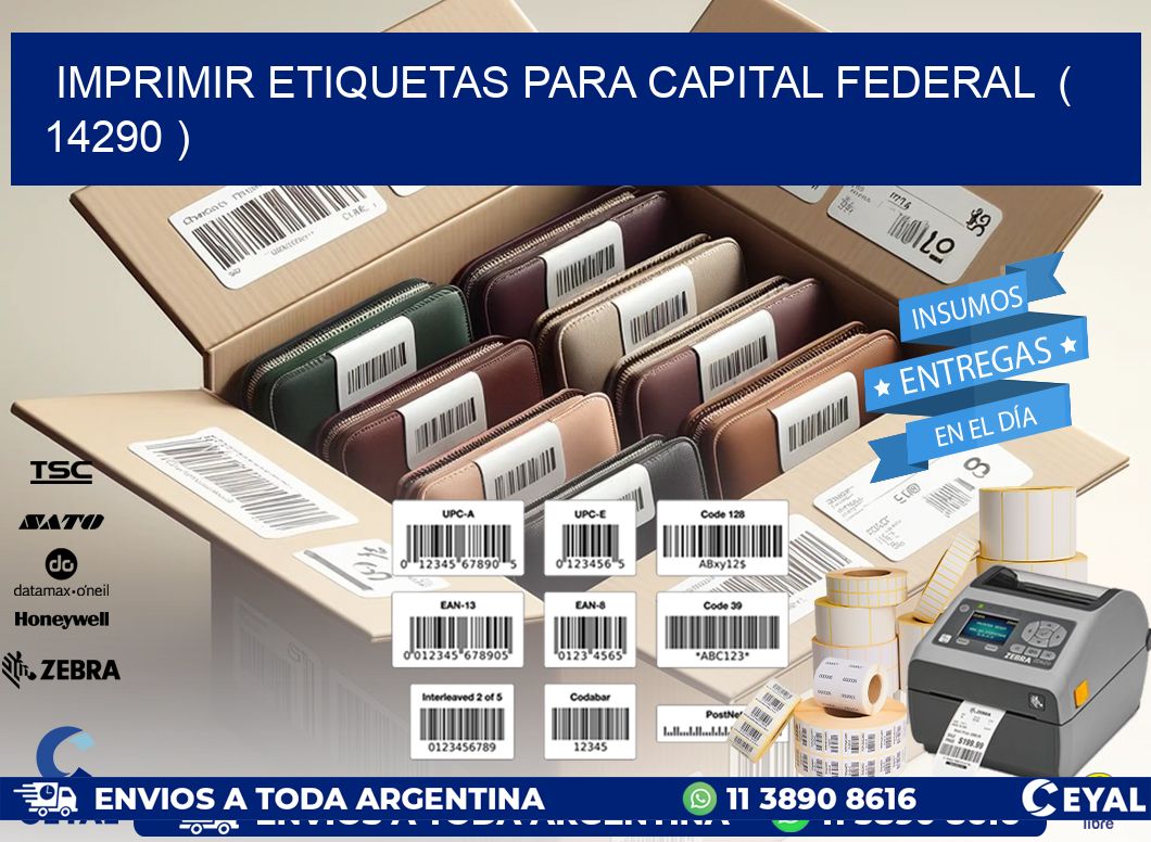 imprimir etiquetas para capital federal  ( 14290 )