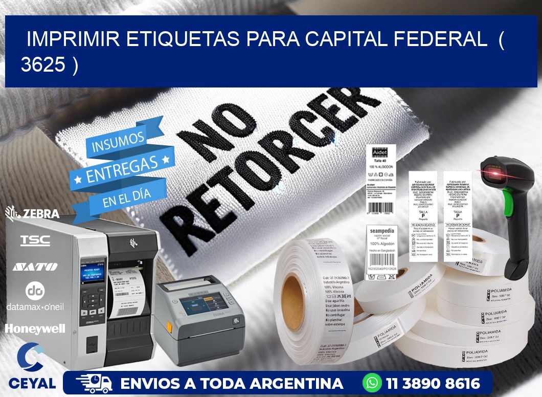 imprimir etiquetas para capital federal  ( 3625 )