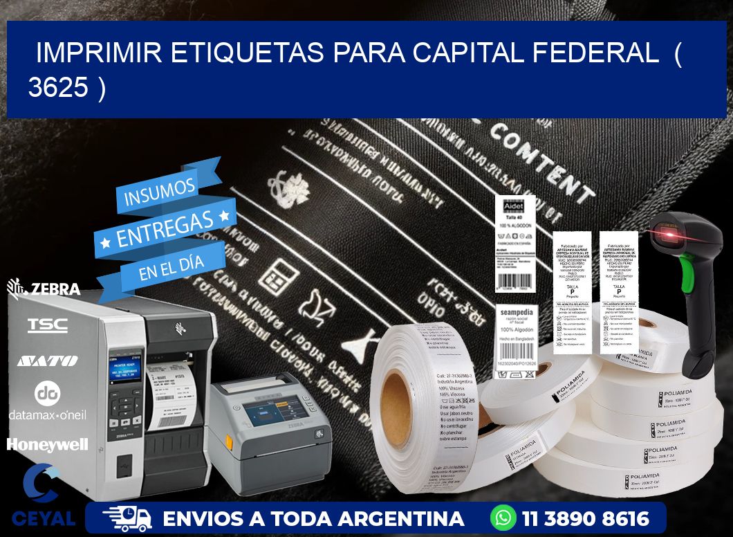 imprimir etiquetas para capital federal  ( 3625 )