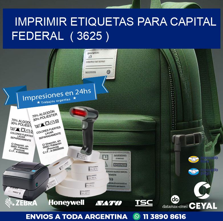 imprimir etiquetas para capital federal  ( 3625 )