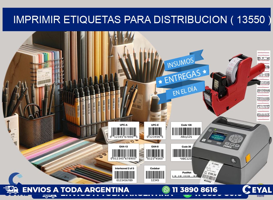 imprimir etiquetas para distribucion ( 13550 )