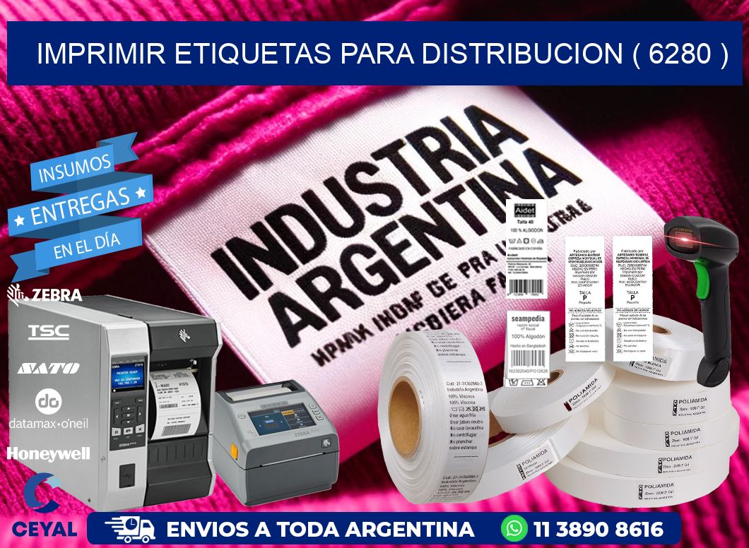 imprimir etiquetas para distribucion ( 6280 )
