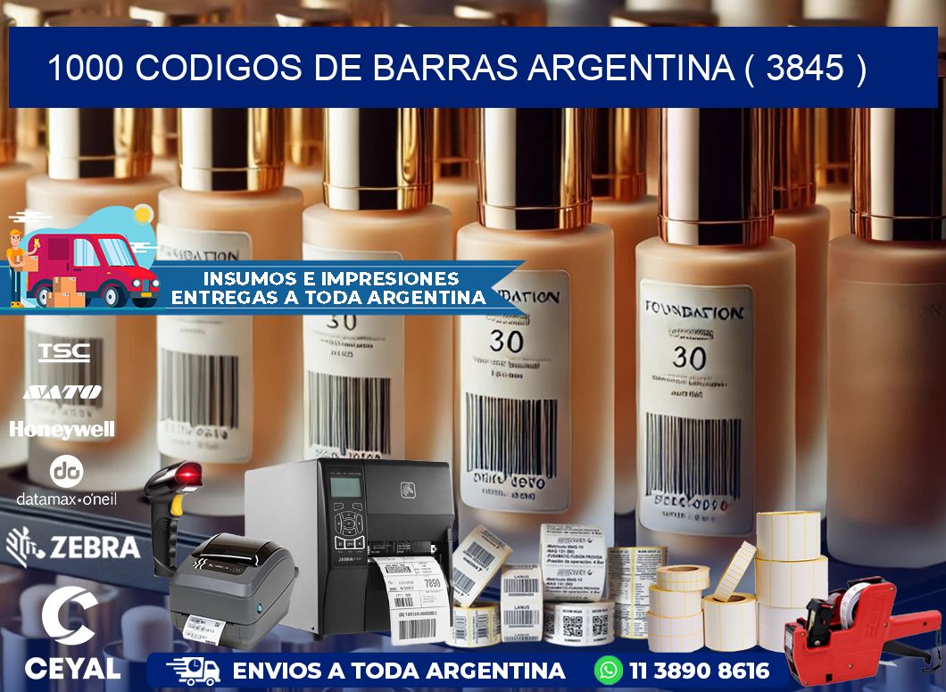 1000 codigos de barras argentina ( 3845 )