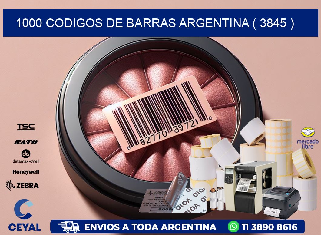 1000 codigos de barras argentina ( 3845 )