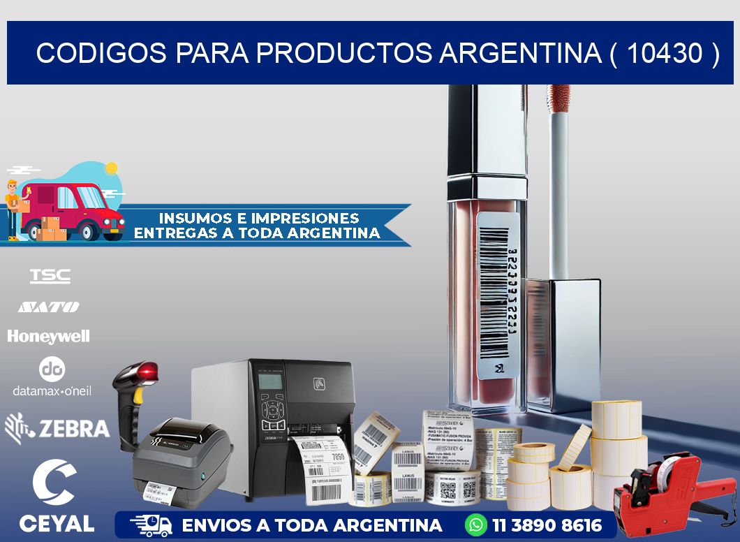 CODIGOS PARA PRODUCTOS ARGENTINA ( 10430 )