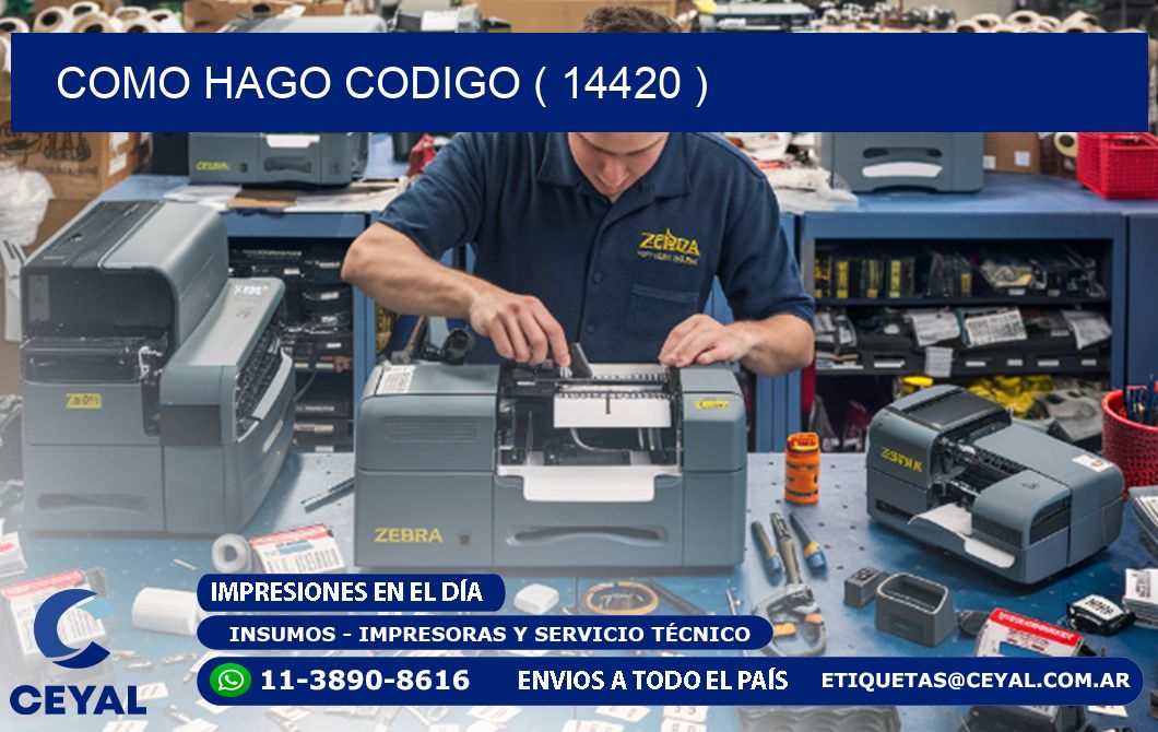 COMO HAGO CODIGO ( 14420 )