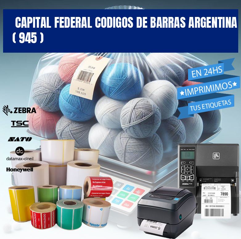 Capital federal codigos de barras argentina ( 945 )