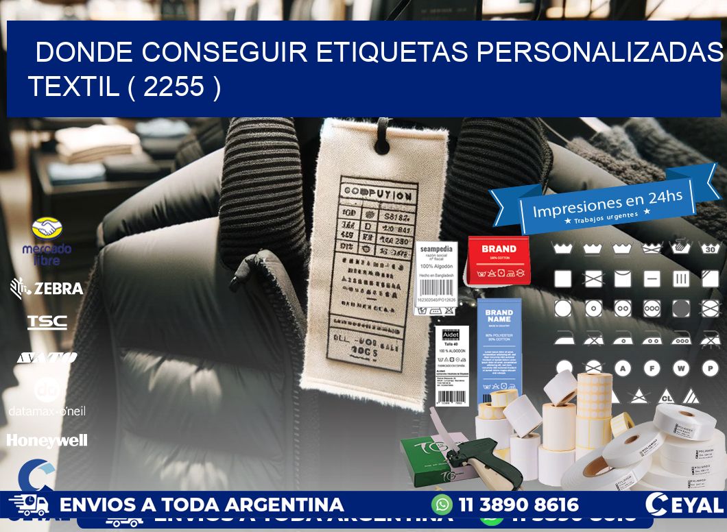 DONDE CONSEGUIR ETIQUETAS PERSONALIZADAS TEXTIL ( 2255 )