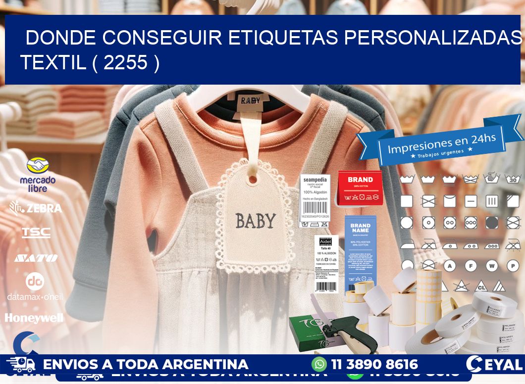 DONDE CONSEGUIR ETIQUETAS PERSONALIZADAS TEXTIL ( 2255 )