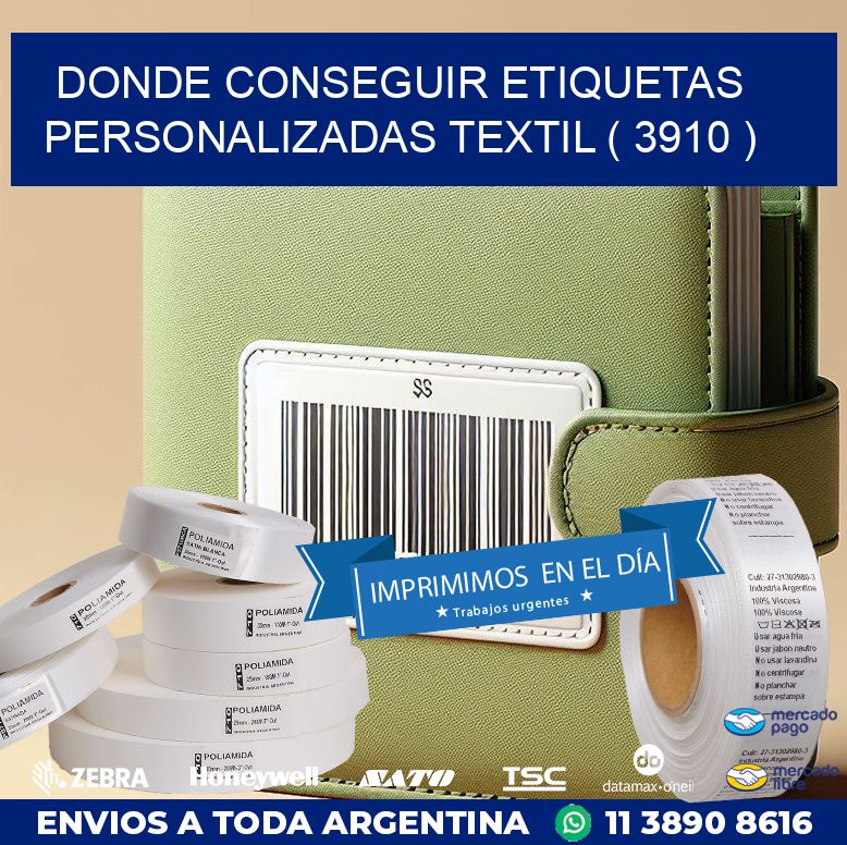 DONDE CONSEGUIR ETIQUETAS PERSONALIZADAS TEXTIL ( 3910 )