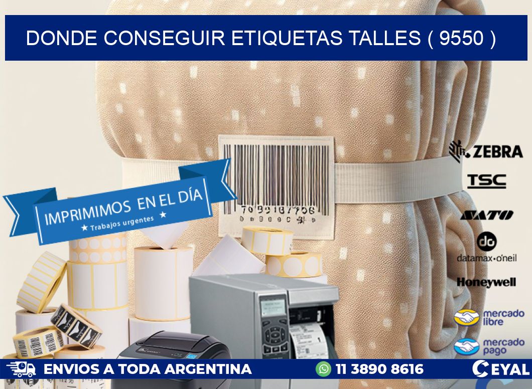 DONDE CONSEGUIR ETIQUETAS TALLES ( 9550 )