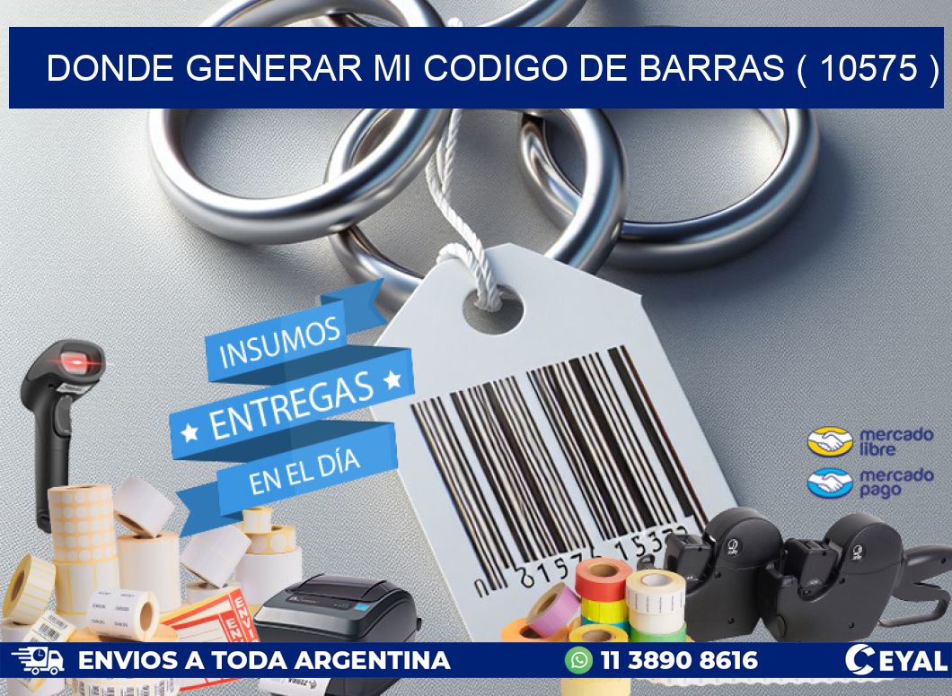 DONDE GENERAR MI CODIGO DE BARRAS ( 10575 )