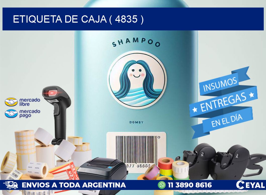ETIQUETA DE CAJA ( 4835 )