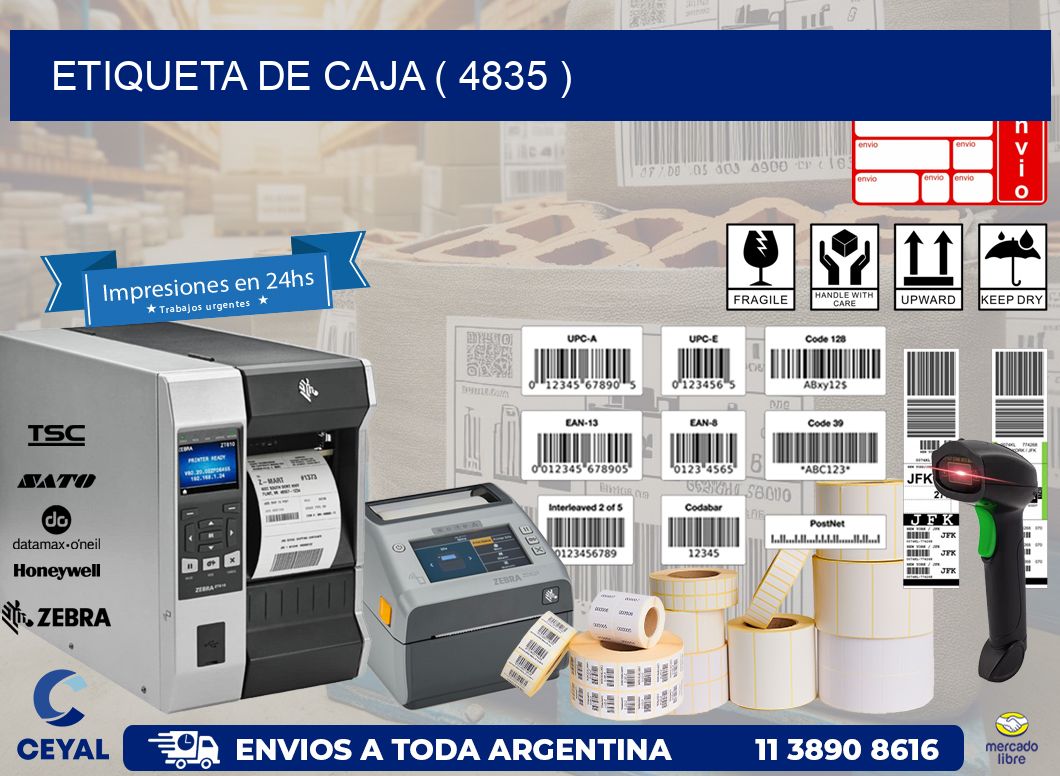 ETIQUETA DE CAJA ( 4835 )