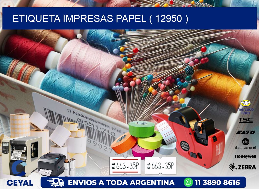 ETIQUETA IMPRESAS PAPEL ( 12950 )
