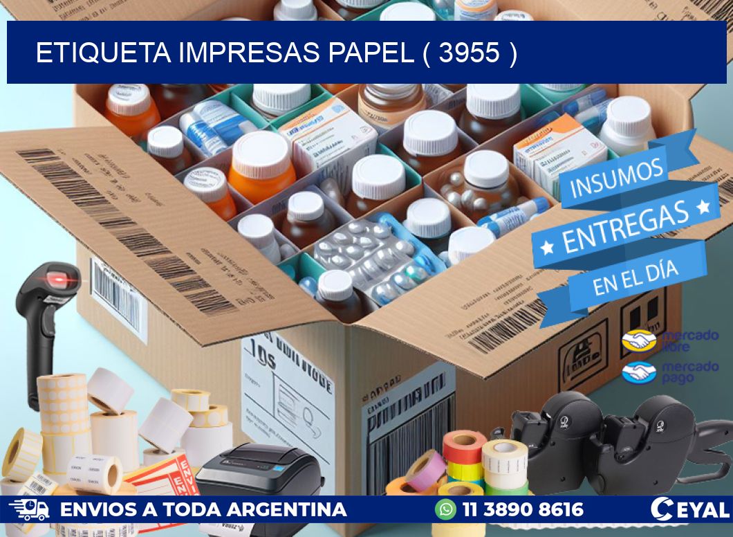 ETIQUETA IMPRESAS PAPEL ( 3955 )
