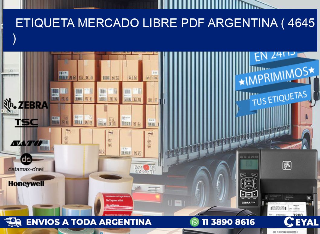 ETIQUETA MERCADO LIBRE PDF ARGENTINA ( 4645 )