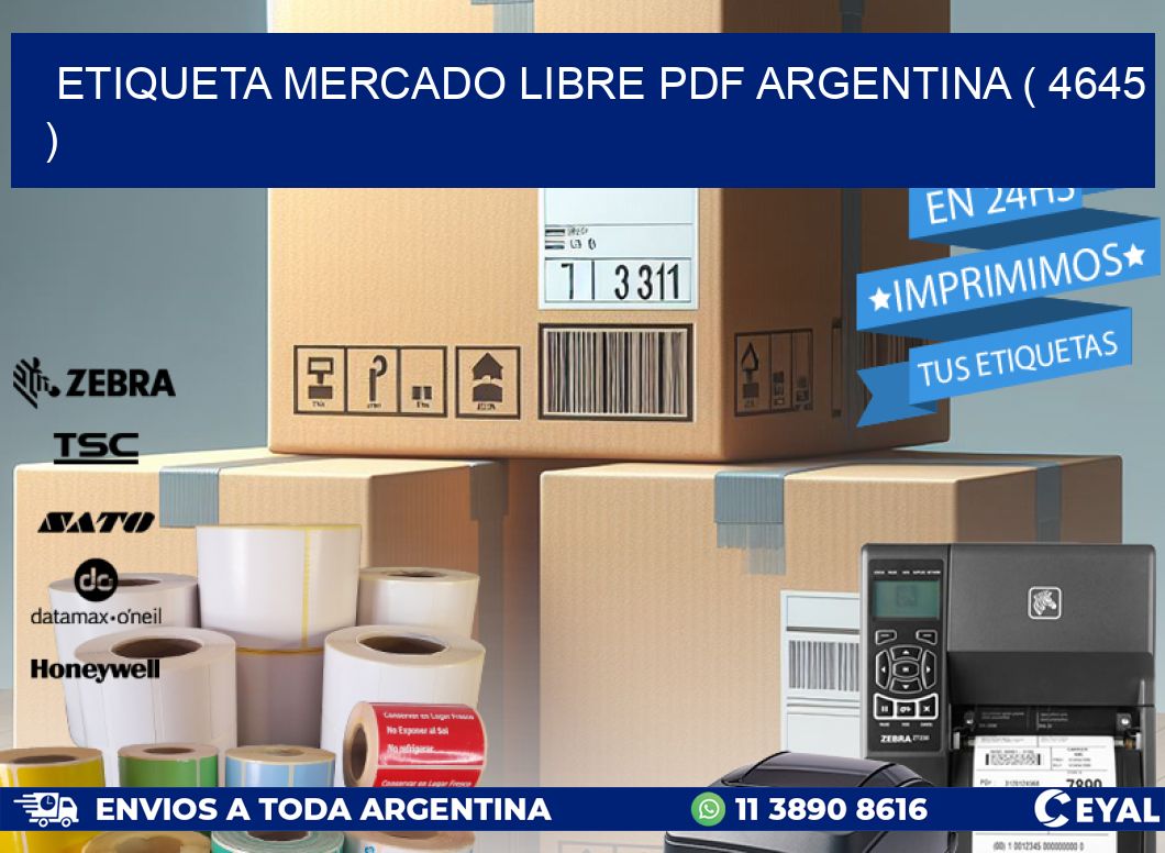 ETIQUETA MERCADO LIBRE PDF ARGENTINA ( 4645 )