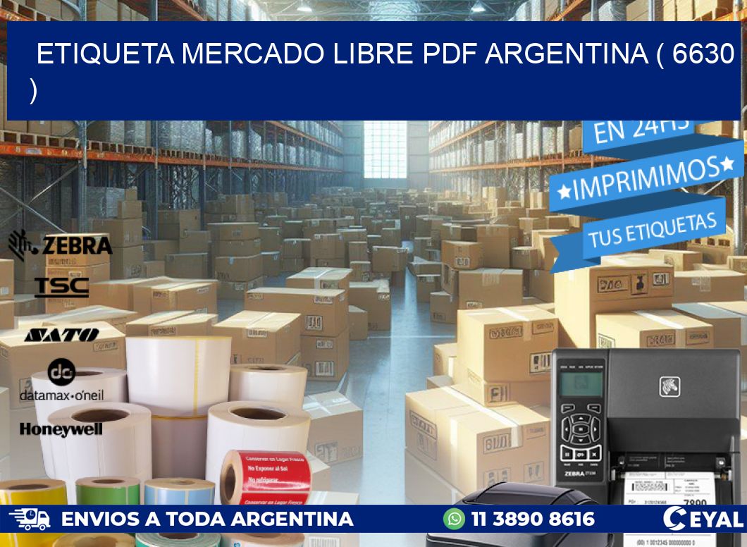 ETIQUETA MERCADO LIBRE PDF ARGENTINA ( 6630 )
