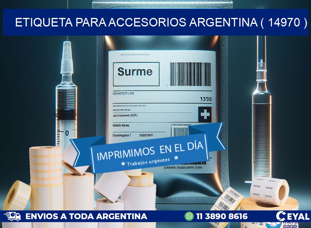 ETIQUETA PARA ACCESORIOS ARGENTINA ( 14970 )
